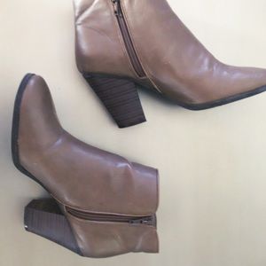 Light brown ankle boots
